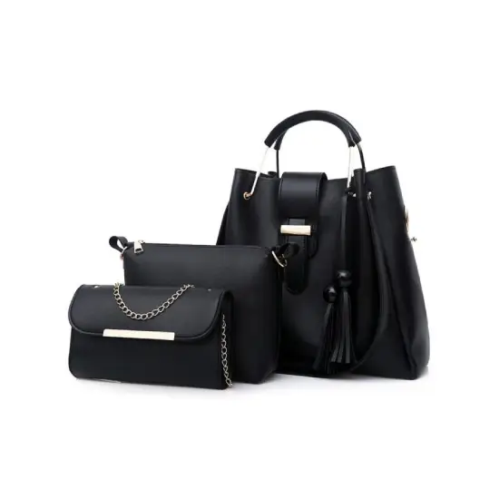 Women’s Leather Handbag Black Vastora
