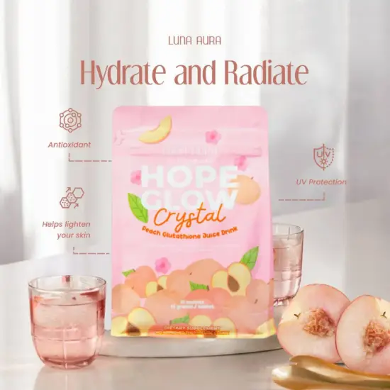 Luna Aura Hope Glow Crystal Juice Peach - Image 2